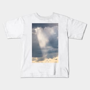 Sunbeam light ray from clouds Kids T-Shirt